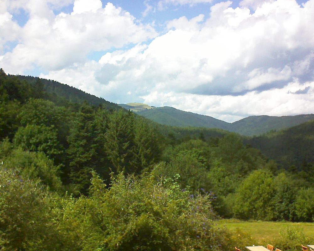 Le petit ballon vu depuis le Domaine Langmatt à Murbach le 08.08.2019 à 15:30 Le petit ballon (Alsace, Vosges) le 08.08.2019 à 15:30