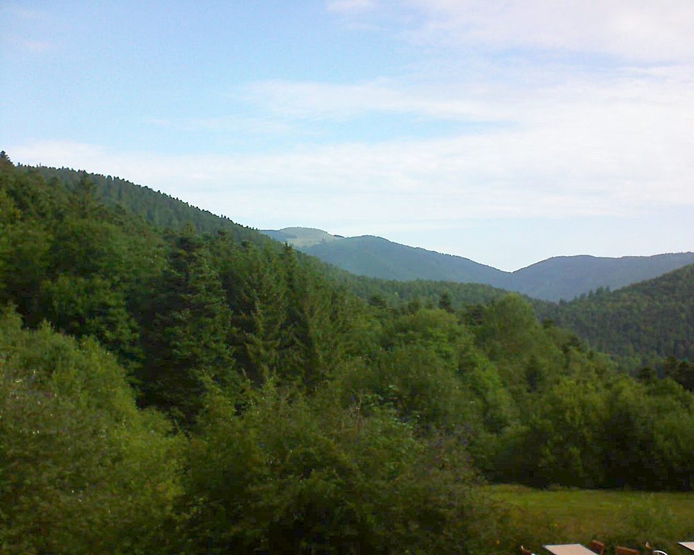 Le petit ballon vu depuis le Domaine Langmatt à Murbach le 11.08.2019 à 09:15 Le petit ballon (Alsace, Vosges) le 11.08.2019 à 09:15
