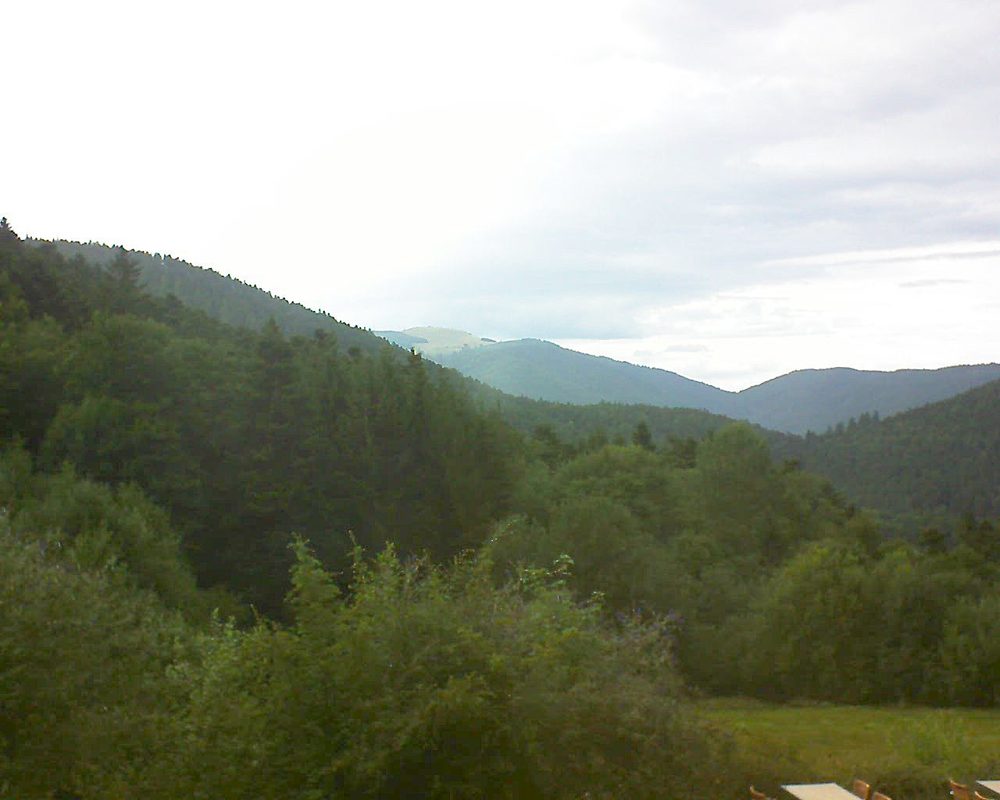 Le petit ballon vu depuis le Domaine Langmatt à Murbach le 11.08.2019 à 14:30 Le petit ballon (Alsace, Vosges) le 11.08.2019 à 14:30