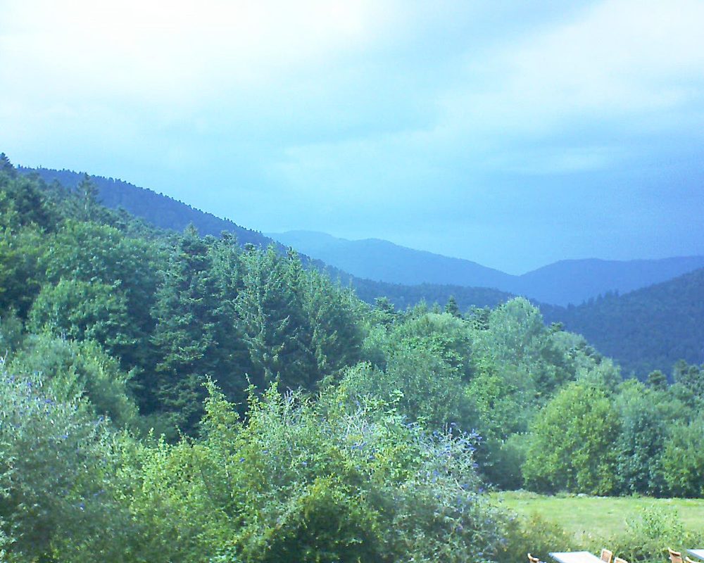 Le petit ballon vu depuis le Domaine Langmatt à Murbach le 11.08.2019 à 16:00 Le petit ballon (Alsace, Vosges) le 11.08.2019 à 16:00