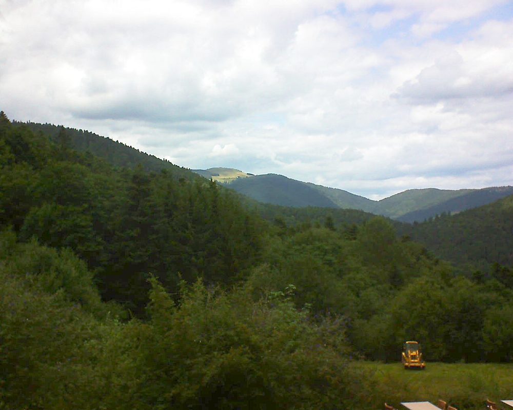 Le petit ballon vu depuis le Domaine Langmatt à Murbach le 14.08.2019 à 14:15 Le petit ballon (Alsace, Vosges) le 14.08.2019 à 14:15