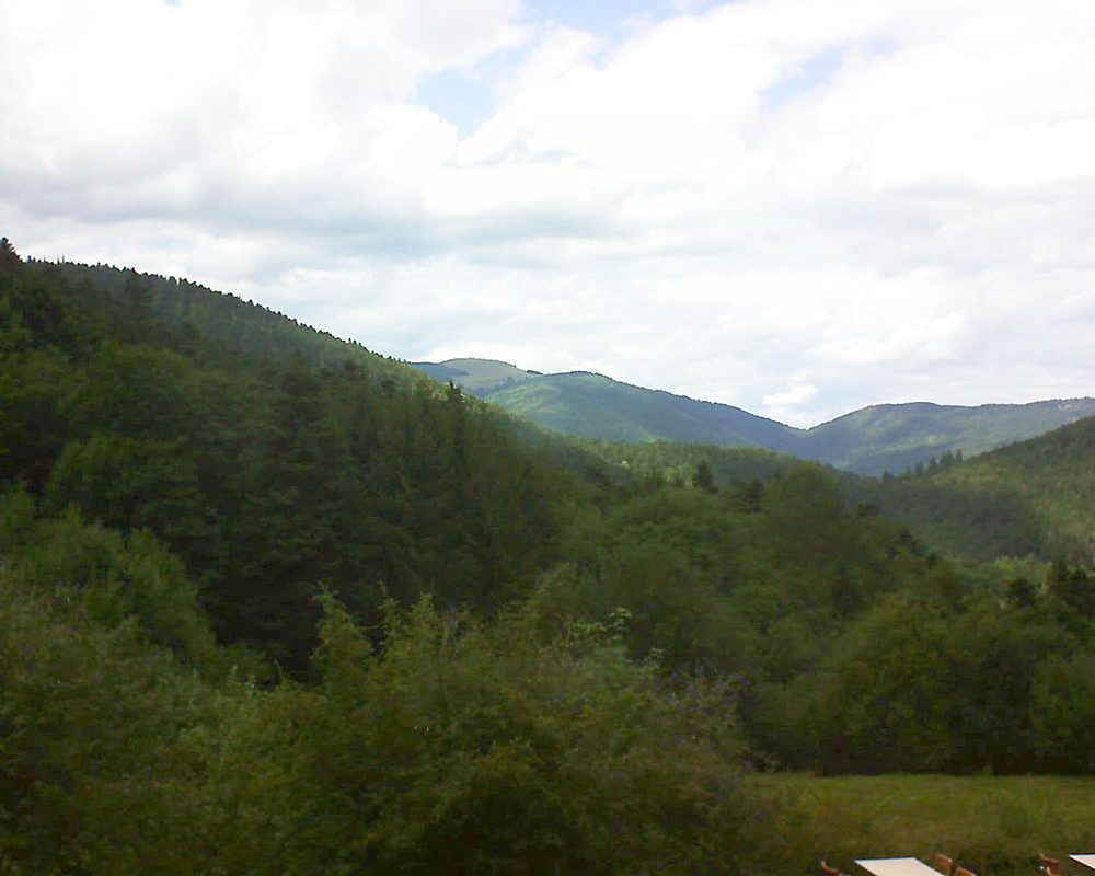 Le petit ballon vu depuis le Domaine Langmatt à Murbach le 14.08.2019 à 15:00 Le petit ballon (Alsace, Vosges) le 14.08.2019 à 15:00