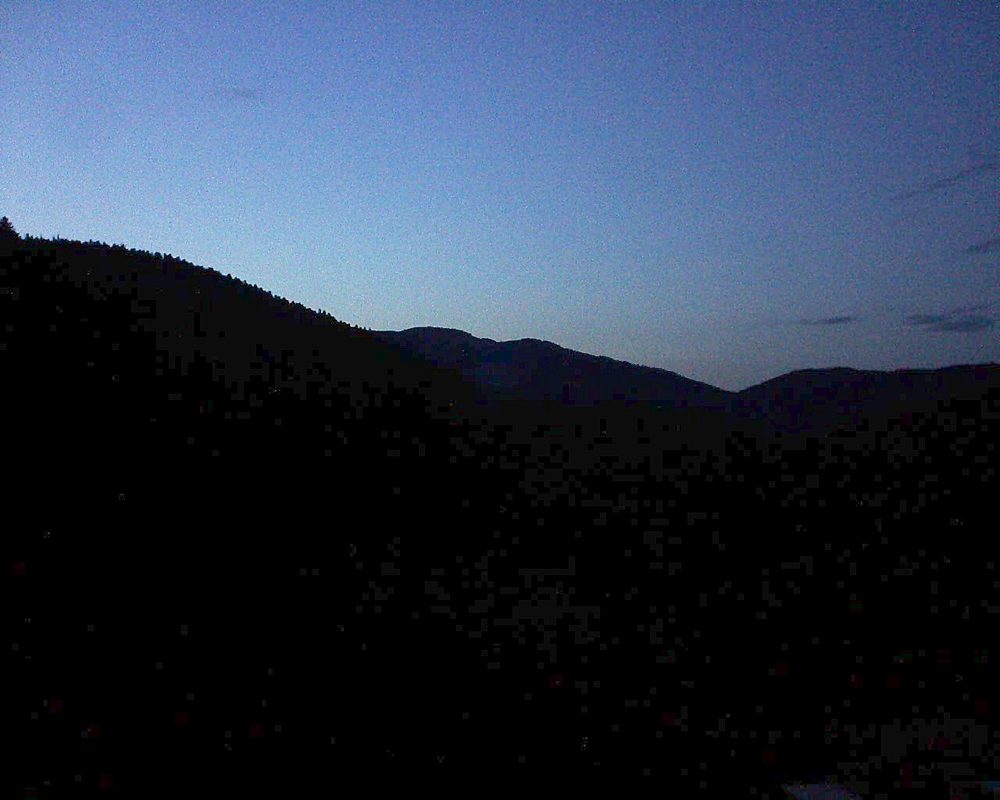 Le petit ballon vu depuis le Domaine Langmatt à Murbach le 14.08.2019 à 21:15 Le petit ballon (Alsace, Vosges) le 14.08.2019 à 21:15