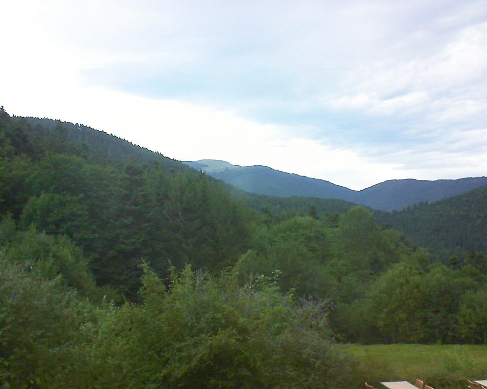 Le petit ballon vu depuis le Domaine Langmatt à Murbach le 17.08.2019 à 07:15 Le petit ballon (Alsace, Vosges) le 17.08.2019 à 07:15