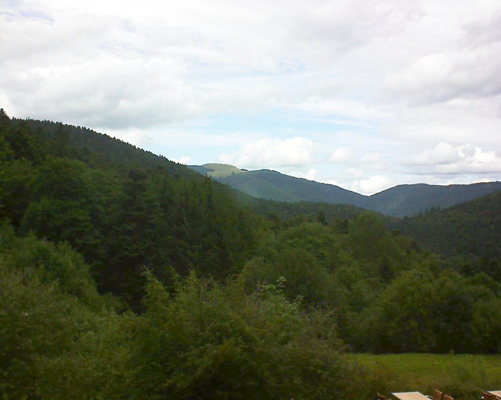 Le petit ballon vu depuis le Domaine Langmatt à Murbach le 19.08.2019 à 14:00 Le petit ballon (Alsace, Vosges) le 19.08.2019 à 14:00