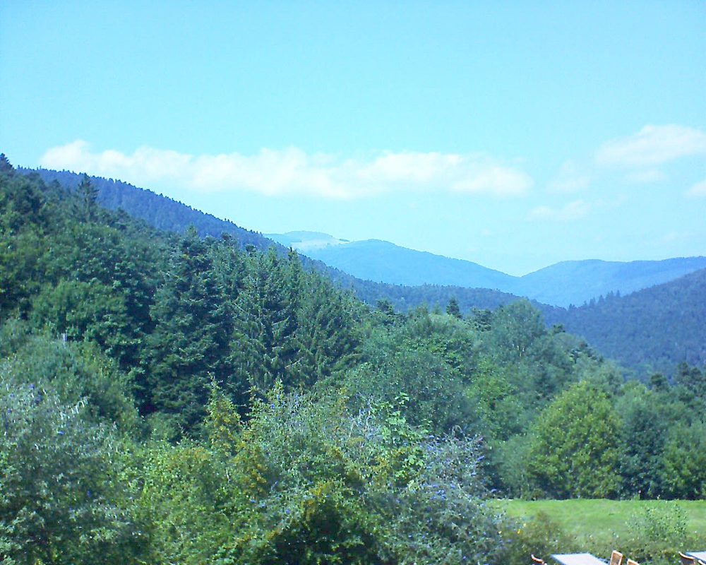 Le petit ballon vu depuis le Domaine Langmatt à Murbach le 24.08.2019 à 14:30 Le petit ballon (Alsace, Vosges) le 24.08.2019 à 14:30