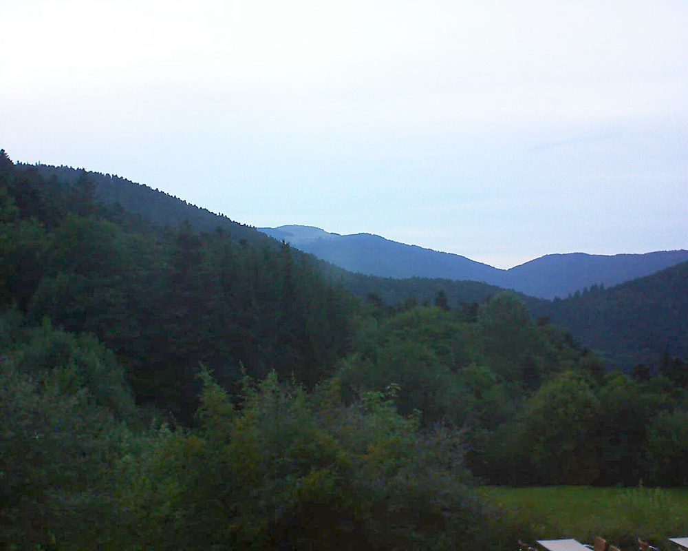 Le petit ballon vu depuis le Domaine Langmatt à Murbach le 27.08.2019 à 20:15 Le petit ballon (Alsace, Vosges) le 27.08.2019 à 20:15