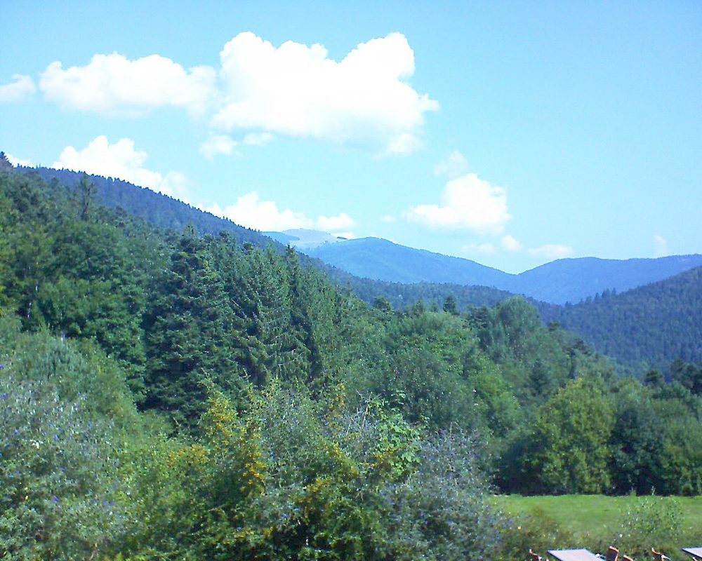 Le petit ballon vu depuis le Domaine Langmatt à Murbach le 28.08.2019 à 11:30 Le petit ballon (Alsace, Vosges) le 28.08.2019 à 11:30