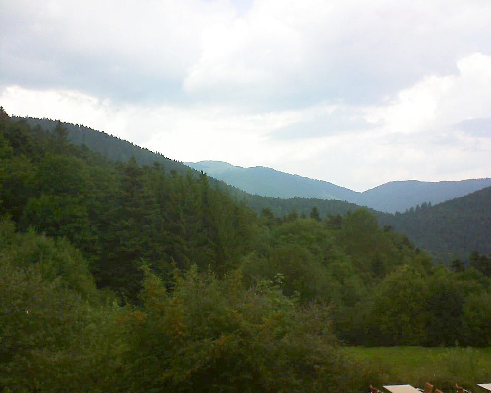 Le petit ballon vu depuis le Domaine Langmatt à Murbach le 29.08.2019 à 12:15 Le petit ballon (Alsace, Vosges) le 29.08.2019 à 12:15