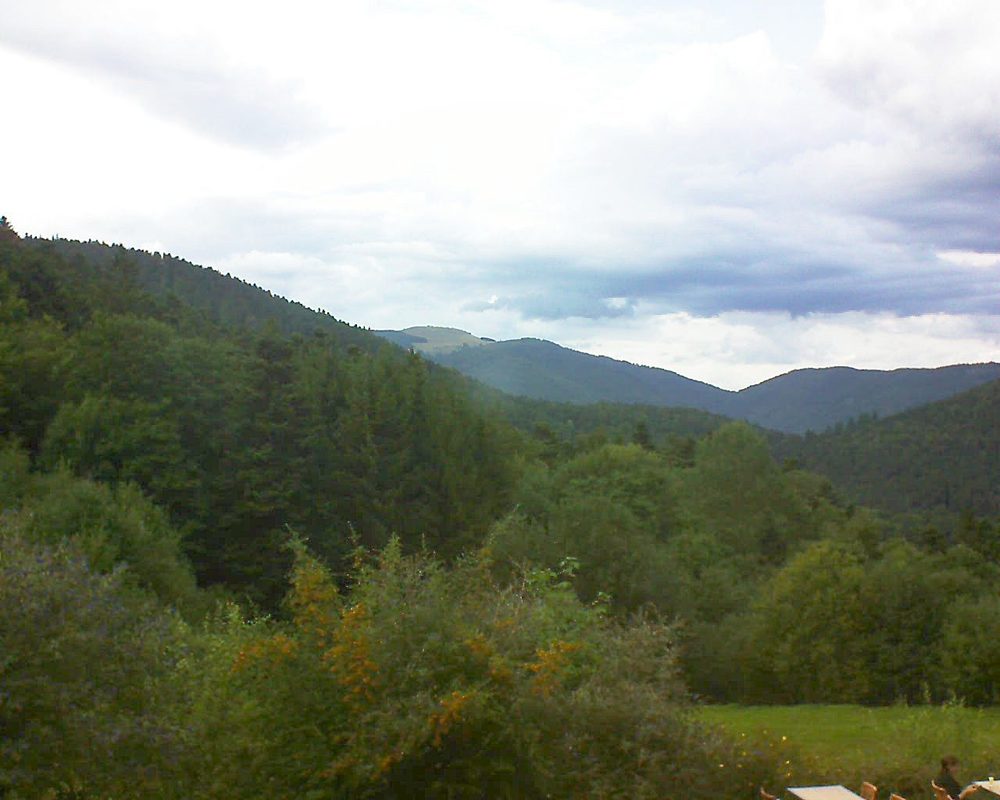 Le petit ballon vu depuis le Domaine Langmatt à Murbach le 07.09.2019 à 18:15 Le petit ballon (Alsace, Vosges) le 07.09.2019 à 18:15