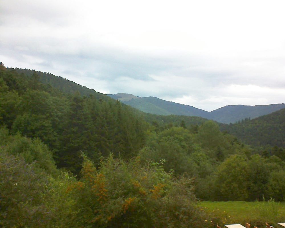 Le petit ballon vu depuis le Domaine Langmatt à Murbach le 08.09.2019 à 09:15 Le petit ballon (Alsace, Vosges) le 08.09.2019 à 09:15