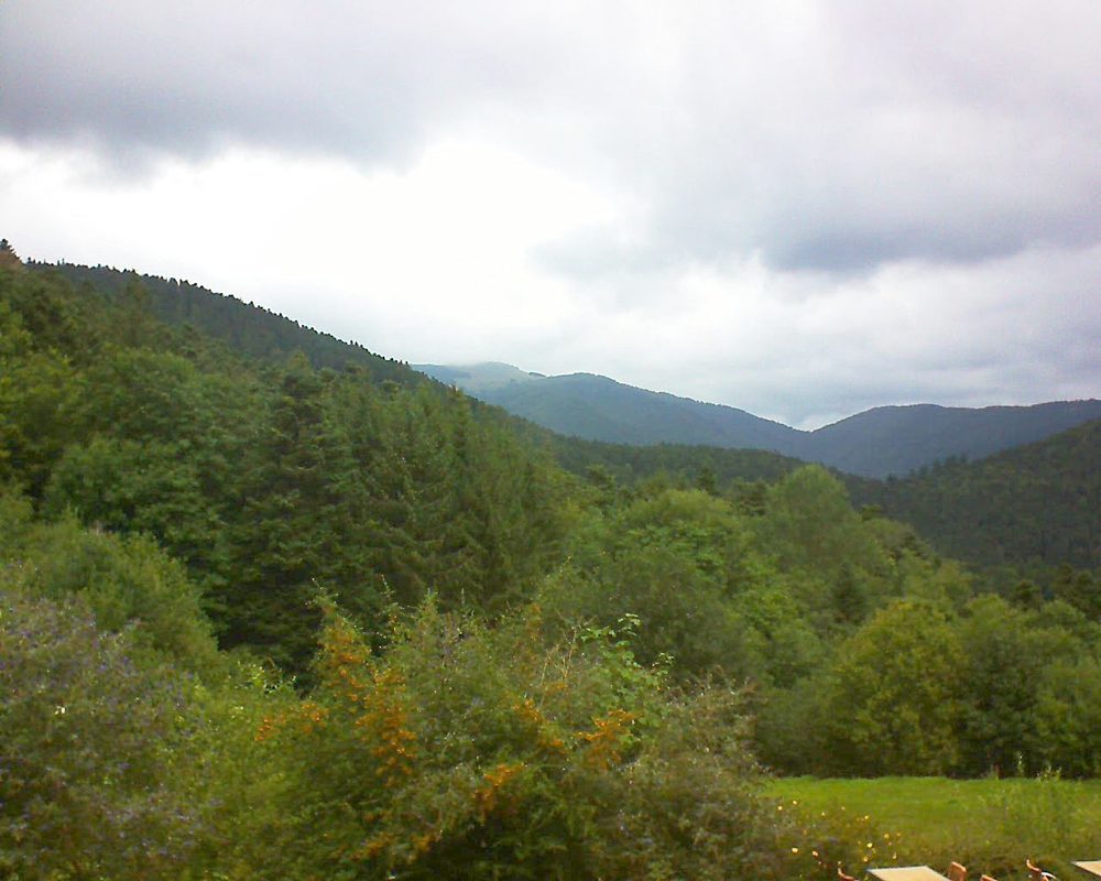 Le petit ballon vu depuis le Domaine Langmatt à Murbach le 08.09.2019 à 11:15 Le petit ballon (Alsace, Vosges) le 08.09.2019 à 11:15