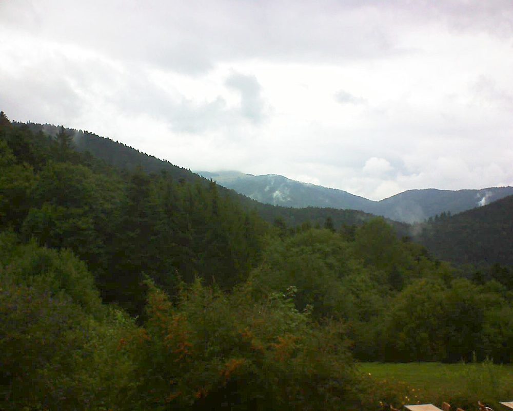 Le petit ballon vu depuis le Domaine Langmatt à Murbach le 08.09.2019 à 14:00 Le petit ballon (Alsace, Vosges) le 08.09.2019 à 14:00