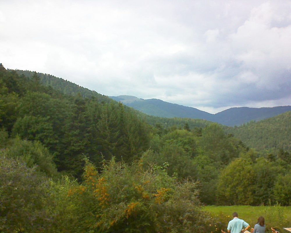 Le petit ballon vu depuis le Domaine Langmatt à Murbach le 08.09.2019 à 16:00 Le petit ballon (Alsace, Vosges) le 08.09.2019 à 16:00