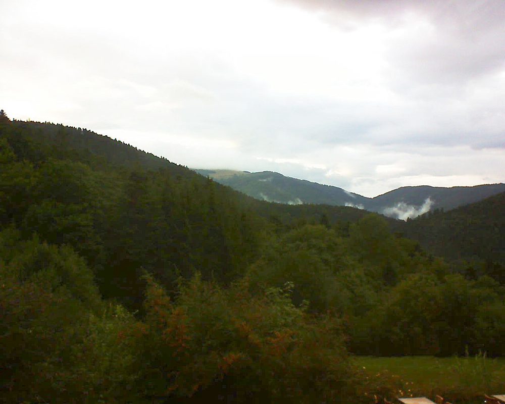 Le petit ballon vu depuis le Domaine Langmatt à Murbach le 08.09.2019 à 19:30 Le petit ballon (Alsace, Vosges) le 08.09.2019 à 19:30