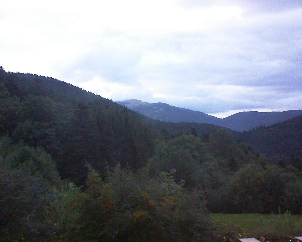 Le petit ballon vu depuis le Domaine Langmatt à Murbach le 08.09.2019 à 20:00 Le petit ballon (Alsace, Vosges) le 08.09.2019 à 20:00