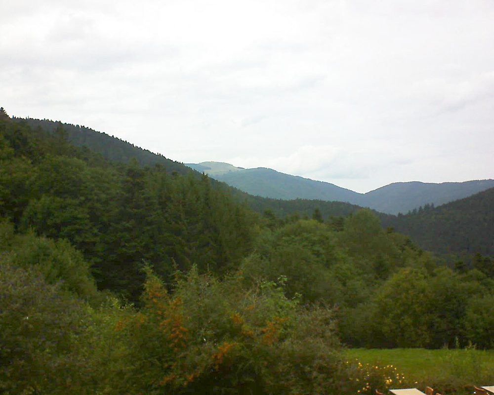 Le petit ballon vu depuis le Domaine Langmatt à Murbach le 11.09.2019 à 15:15 Le petit ballon (Alsace, Vosges) le 11.09.2019 à 15:15