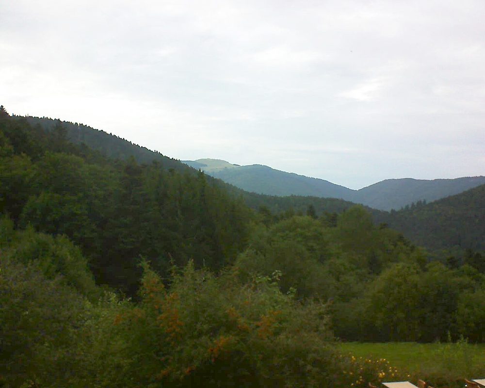 Le petit ballon vu depuis le Domaine Langmatt à Murbach le 11.09.2019 à 17:45 Le petit ballon (Alsace, Vosges) le 11.09.2019 à 17:45