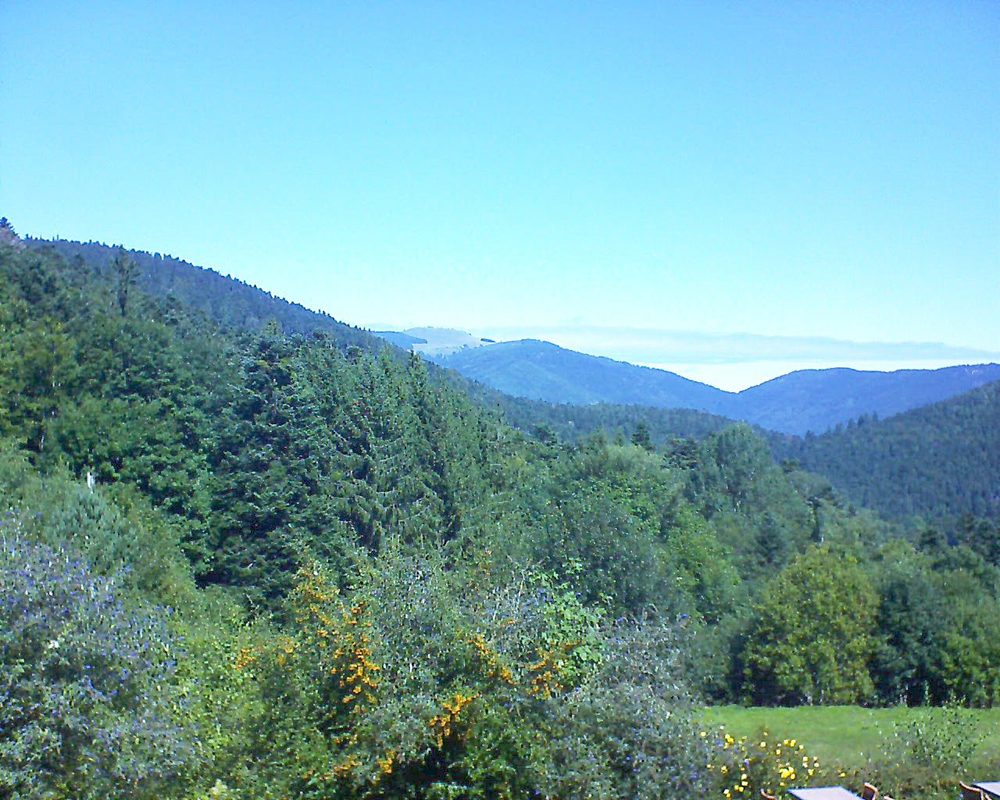 Le petit ballon vu depuis le Domaine Langmatt à Murbach le 12.09.2019 à 12:15 Le petit ballon (Alsace, Vosges) le 12.09.2019 à 12:15