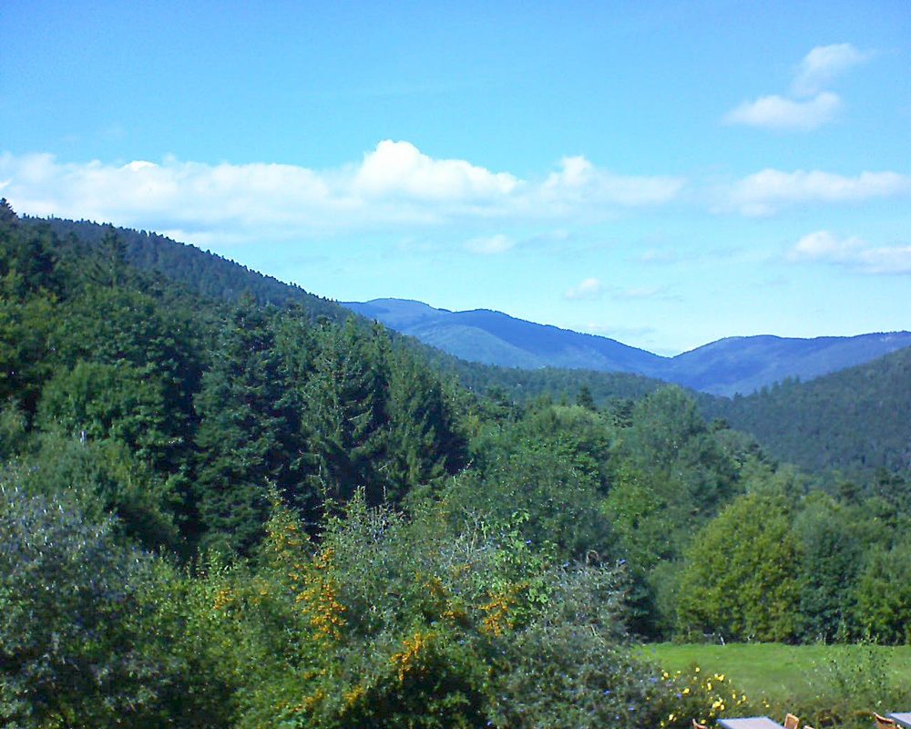 Le petit ballon vu depuis le Domaine Langmatt à Murbach le 13.09.2019 à 15:00 Le petit ballon (Alsace, Vosges) le 13.09.2019 à 15:00