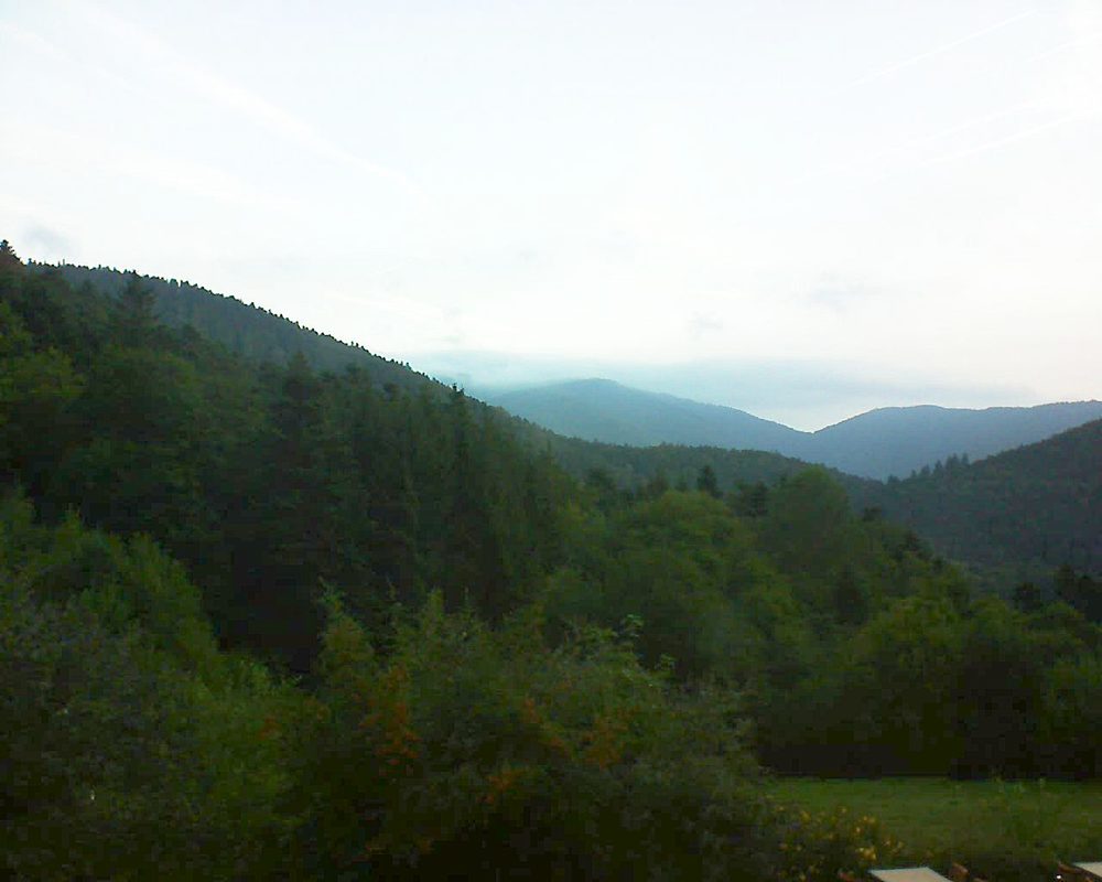 Le petit ballon vu depuis le Domaine Langmatt à Murbach le 14.09.2019 à 07:15 Le petit ballon (Alsace, Vosges) le 14.09.2019 à 07:15