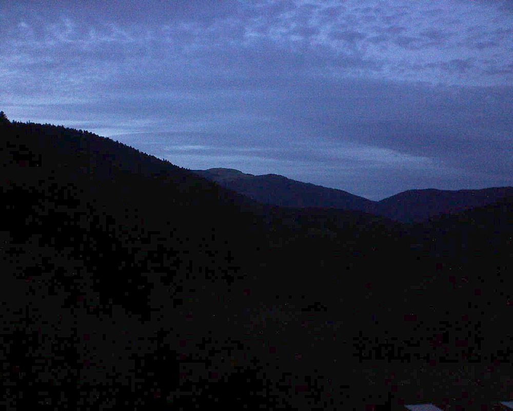 Le petit ballon vu depuis le Domaine Langmatt à Murbach le 16.09.2019 à 20:00 Le petit ballon (Alsace, Vosges) le 16.09.2019 à 20:00