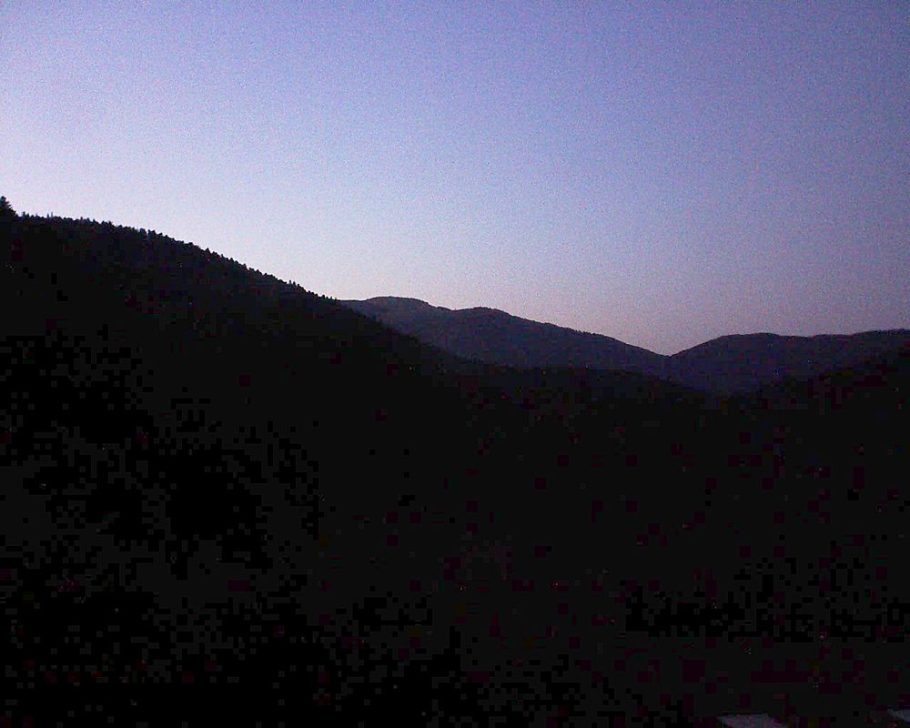 Le petit ballon vu depuis le Domaine Langmatt à Murbach le 18.09.2019 à 20:00 Le petit ballon (Alsace, Vosges) le 18.09.2019 à 20:00