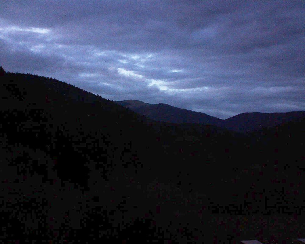 Le petit ballon vu depuis le Domaine Langmatt à Murbach le 23.09.2019 à 19:45 Le petit ballon (Alsace, Vosges) le 23.09.2019 à 19:45