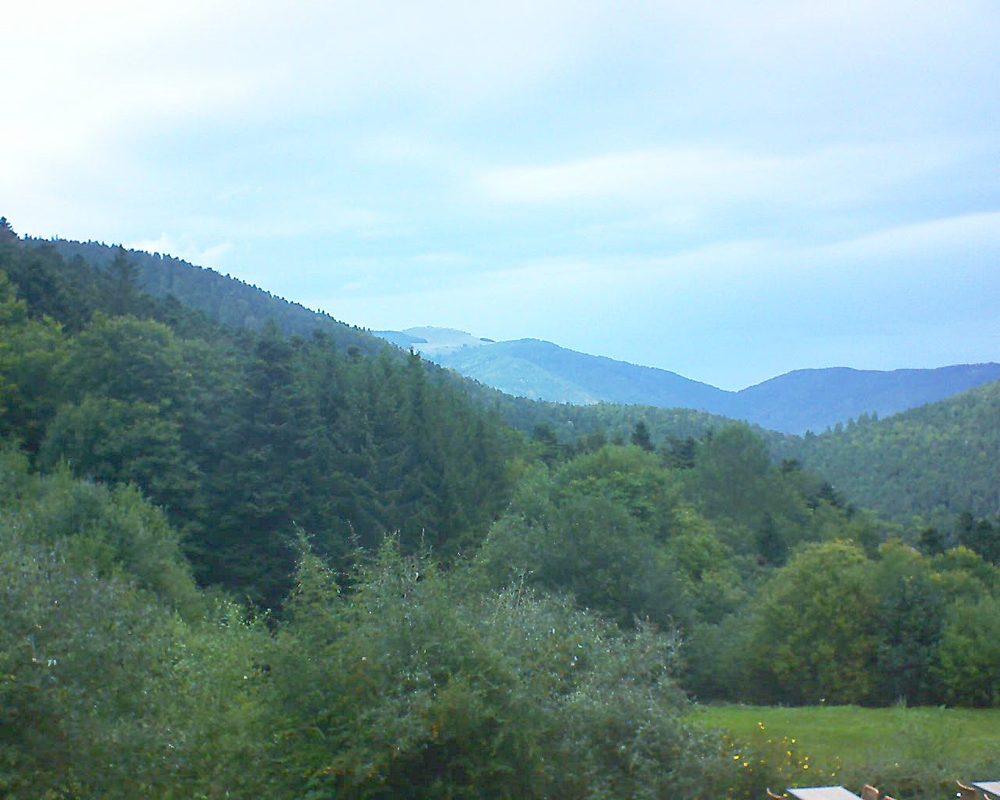 Le petit ballon vu depuis le Domaine Langmatt à Murbach le 24.09.2019 à 15:15 Le petit ballon (Alsace, Vosges) le 24.09.2019 à 15:15