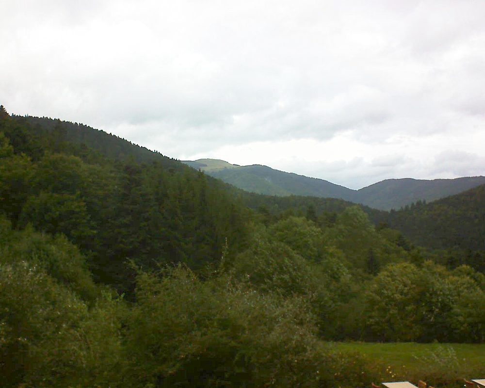 Le petit ballon vu depuis le Domaine Langmatt à Murbach le 25.09.2019 à 14:15 Le petit ballon (Alsace, Vosges) le 25.09.2019 à 14:15