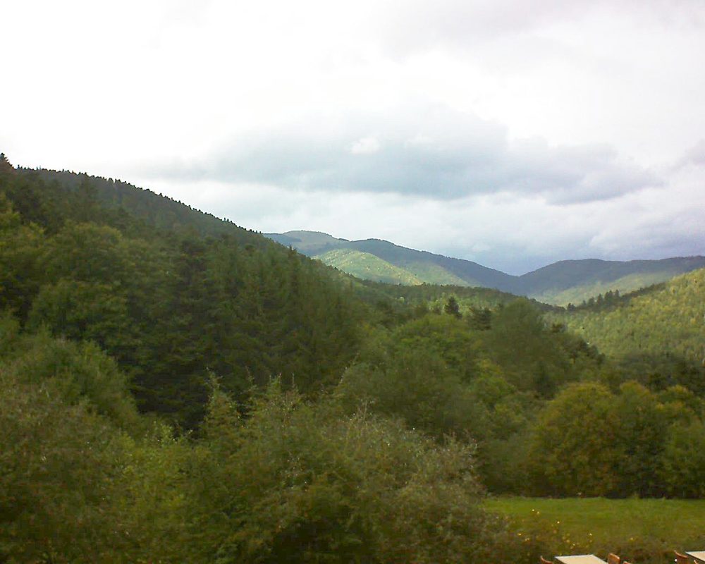 Le petit ballon vu depuis le Domaine Langmatt à Murbach le 25.09.2019 à 15:15 Le petit ballon (Alsace, Vosges) le 25.09.2019 à 15:15