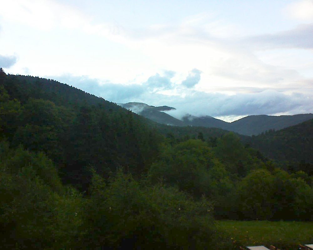 Le petit ballon vu depuis le Domaine Langmatt à Murbach le 25.09.2019 à 19:00 Le petit ballon (Alsace, Vosges) le 25.09.2019 à 19:00
