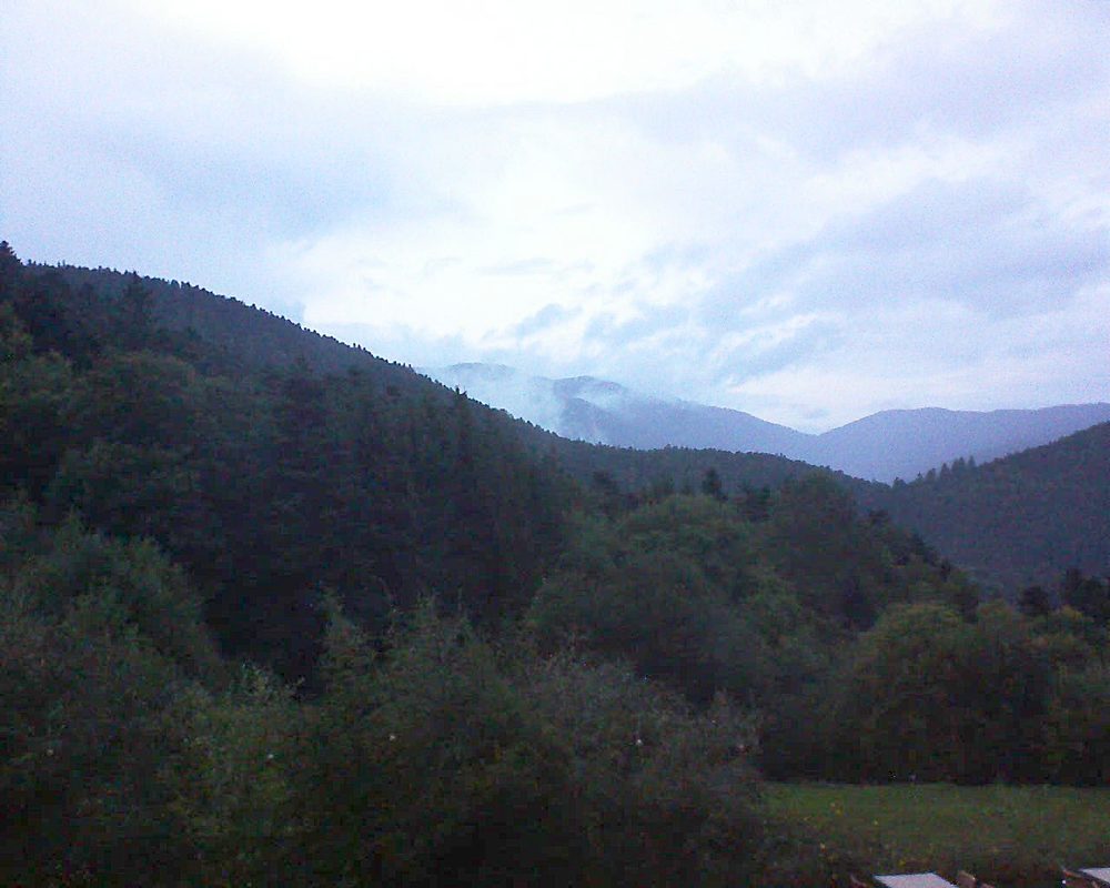 Le petit ballon vu depuis le Domaine Langmatt à Murbach le 25.09.2019 à 19:30 Le petit ballon (Alsace, Vosges) le 25.09.2019 à 19:30