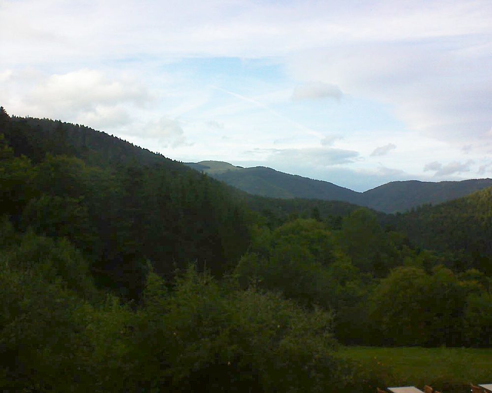 Le petit ballon vu depuis le Domaine Langmatt à Murbach le 28.09.2019 à 18:00 Le petit ballon (Alsace, Vosges) le 28.09.2019 à 18:00