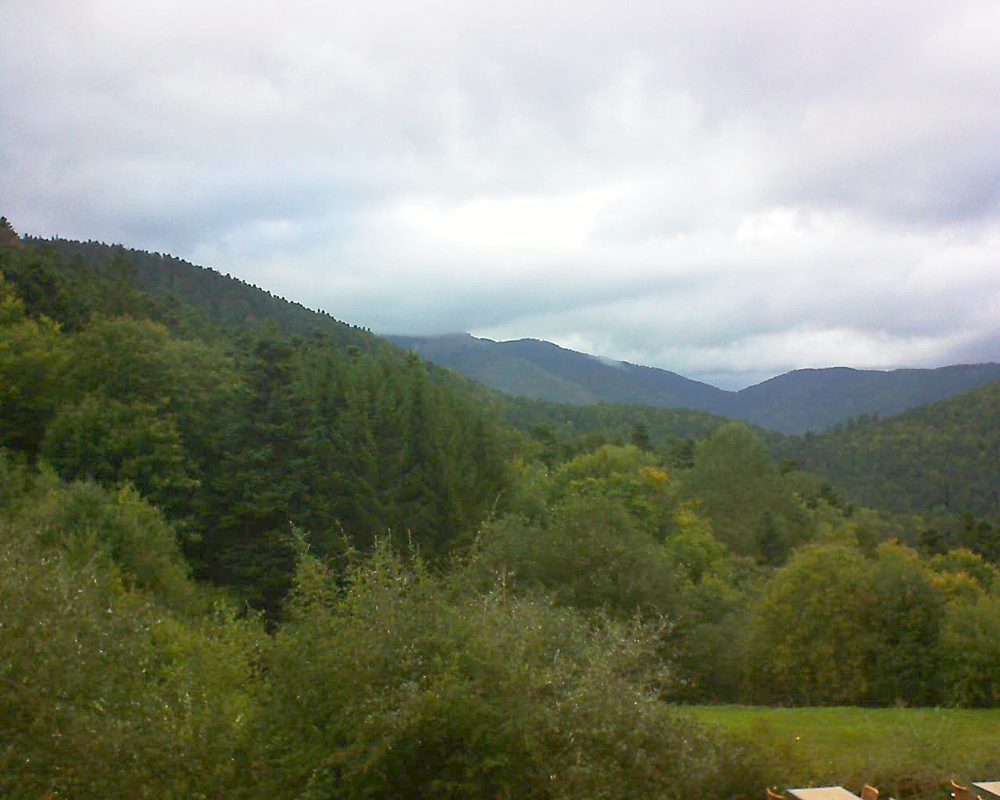 Le petit ballon vu depuis le Domaine Langmatt à Murbach le 02.10.2019 à 17:00 Le petit ballon (Alsace, Vosges) le 02.10.2019 à 17:00