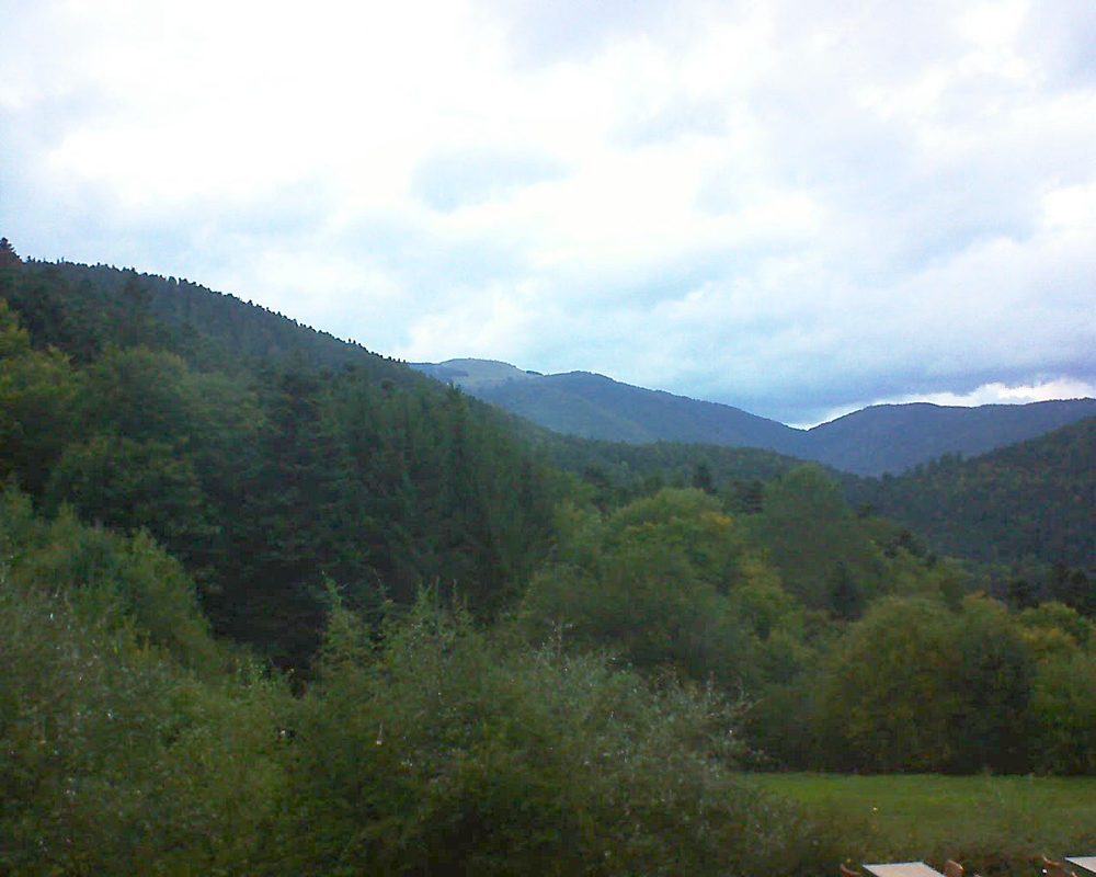 Le petit ballon vu depuis le Domaine Langmatt à Murbach le 02.10.2019 à 19:00 Le petit ballon (Alsace, Vosges) le 02.10.2019 à 19:00