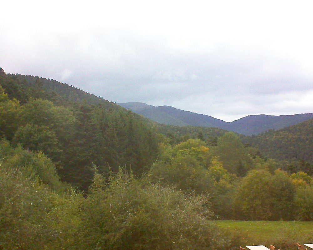 Le petit ballon vu depuis le Domaine Langmatt à Murbach le 07.10.2019 à 19:00 Le petit ballon (Alsace, Vosges) le 07.10.2019 à 19:00