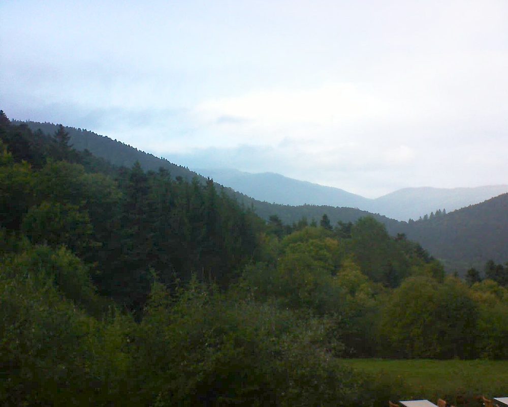 Le petit ballon vu depuis le Domaine Langmatt à Murbach le 08.10.2019 à 16:30 Le petit ballon (Alsace, Vosges) le 08.10.2019 à 16:30