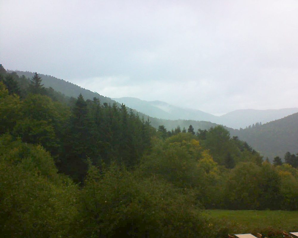 Le petit ballon vu depuis le Domaine Langmatt à Murbach le 09.10.2019 à 17:00 Le petit ballon (Alsace, Vosges) le 09.10.2019 à 17:00