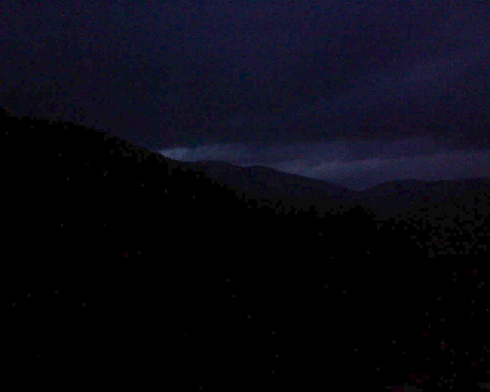 Le petit ballon vu depuis le Domaine Langmatt à Murbach le 09.10.2019 à 19:15 Le petit ballon (Alsace, Vosges) le 09.10.2019 à 19:15
