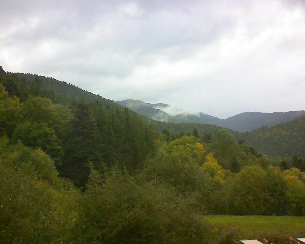 Le petit ballon vu depuis le Domaine Langmatt à Murbach le 10.10.2019 à 15:00 Le petit ballon (Alsace, Vosges) le 10.10.2019 à 15:00