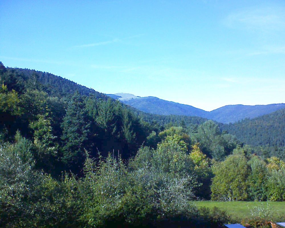Le petit ballon vu depuis le Domaine Langmatt à Murbach le 11.10.2019 à 16:00 Le petit ballon (Alsace, Vosges) le 11.10.2019 à 16:00