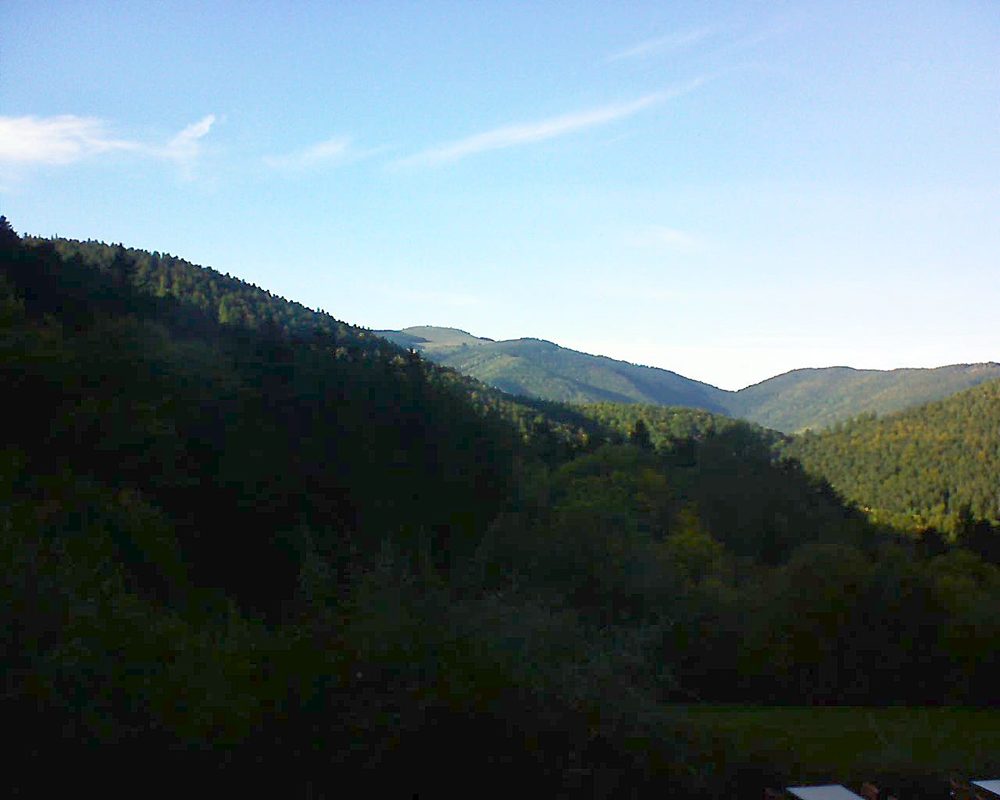 Le petit ballon vu depuis le Domaine Langmatt à Murbach le 11.10.2019 à 17:00 Le petit ballon (Alsace, Vosges) le 11.10.2019 à 17:00