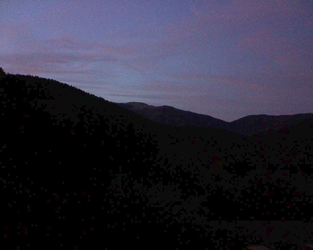 Le petit ballon vu depuis le Domaine Langmatt à Murbach le 11.10.2019 à 19:15 Le petit ballon (Alsace, Vosges) le 11.10.2019 à 19:15