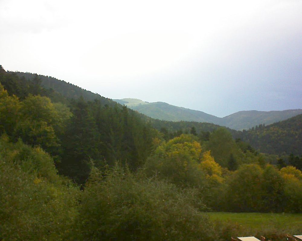 Le petit ballon vu depuis le Domaine Langmatt à Murbach le 12.10.2019 à 17:00 Le petit ballon (Alsace, Vosges) le 12.10.2019 à 17:00