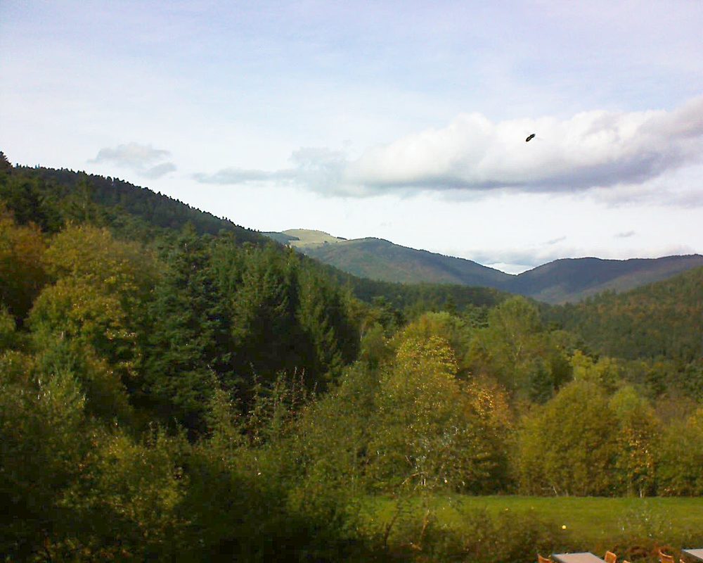 Le petit ballon vu depuis le Domaine Langmatt à Murbach le 25.10.2019 à 15:00 Le petit ballon (Alsace, Vosges) le 25.10.2019 à 15:00