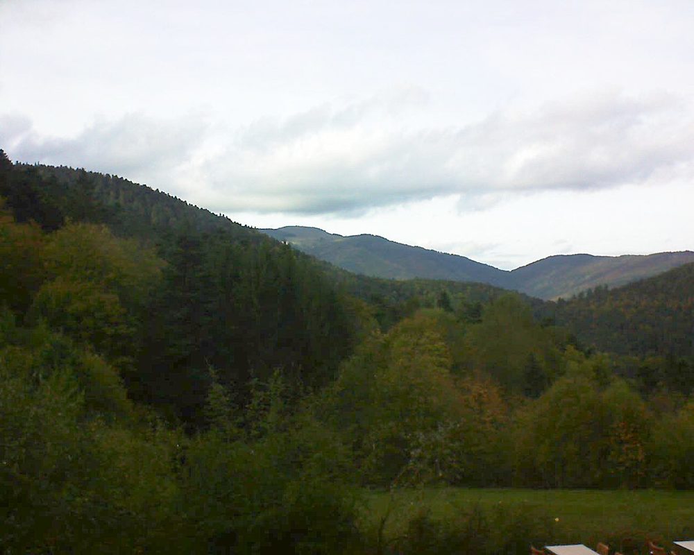 Le petit ballon vu depuis le Domaine Langmatt à Murbach le 25.10.2019 à 16:30 Le petit ballon (Alsace, Vosges) le 25.10.2019 à 16:30