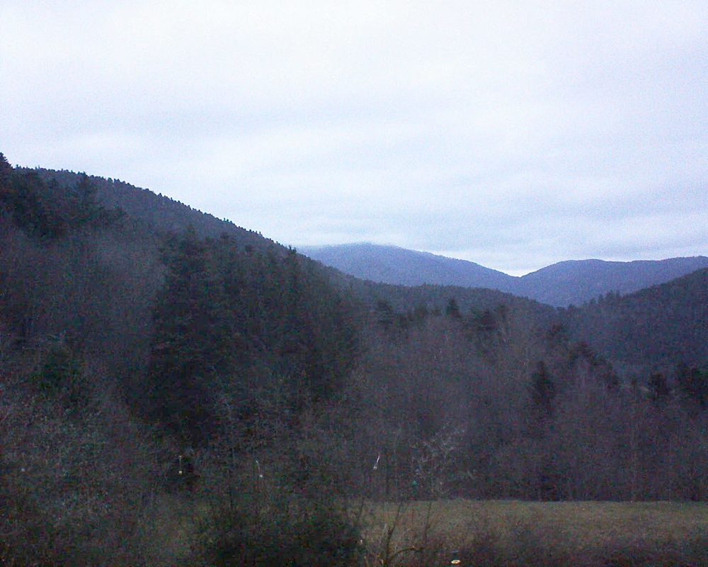 Le petit ballon vu depuis le Domaine Langmatt à Murbach le 07.01.2020 à 17:00 Le petit ballon (Alsace, Vosges) le 07.01.2020 à 17:00