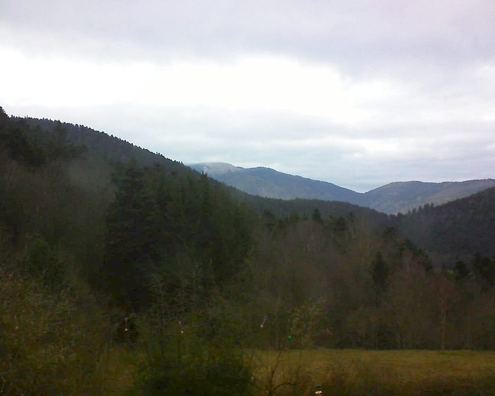 Le petit ballon vu depuis le Domaine Langmatt à Murbach le 11.01.2020 à 15:00 Le petit ballon (Alsace, Vosges) le 11.01.2020 à 15:00