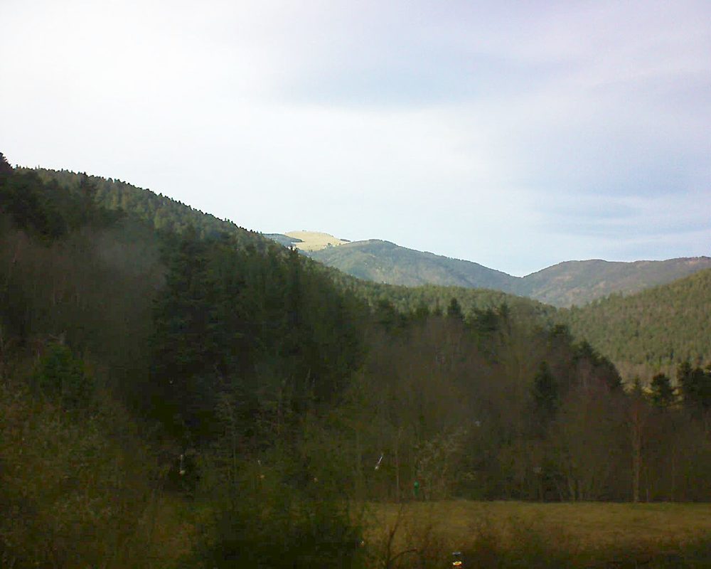 Le petit ballon vu depuis le Domaine Langmatt à Murbach le 14.01.2020 à 15:00 Le petit ballon (Alsace, Vosges) le 14.01.2020 à 15:00